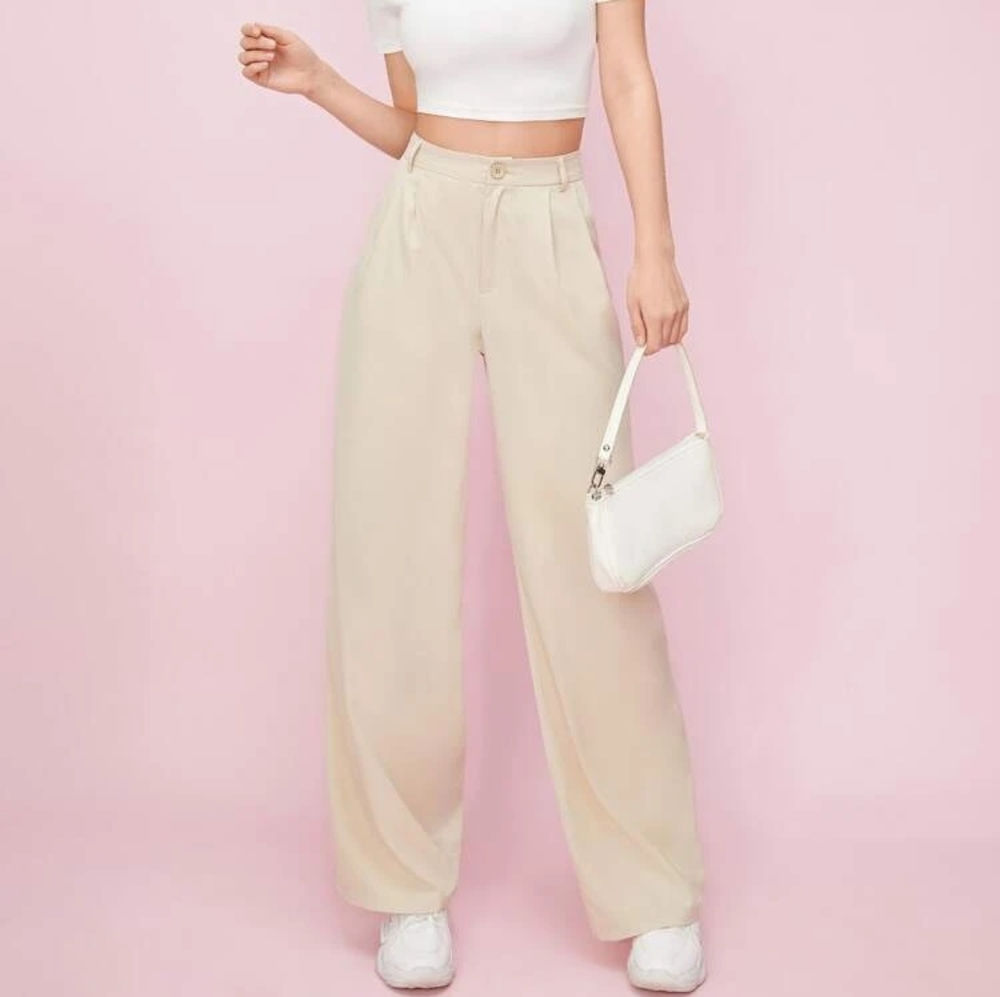 Shein tan trousers